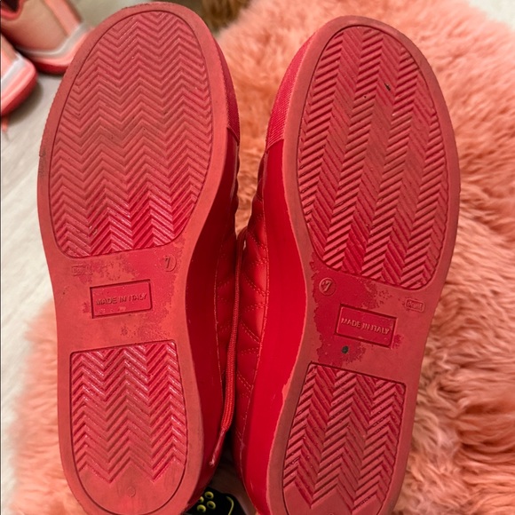 Valentino Vibrant Red Lace-Up Shoes - Picture 5 of 5